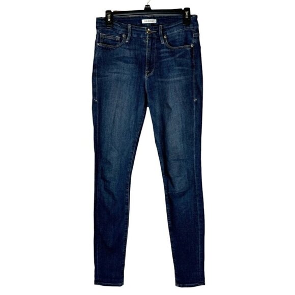 Good American Jeans Women 4 Blue Denim Medium Wash Good Legs Skinny Ankle - Picture 2 of 11